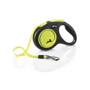Populär Nobby Pet Hundkoppel av väv Flexi New Neon