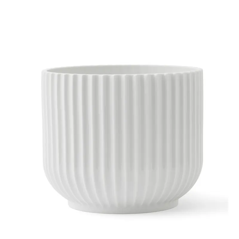 Billigare Lyngby Porcelæn Flowerpot, medium (H 13 x Ø 14,5 cm.)