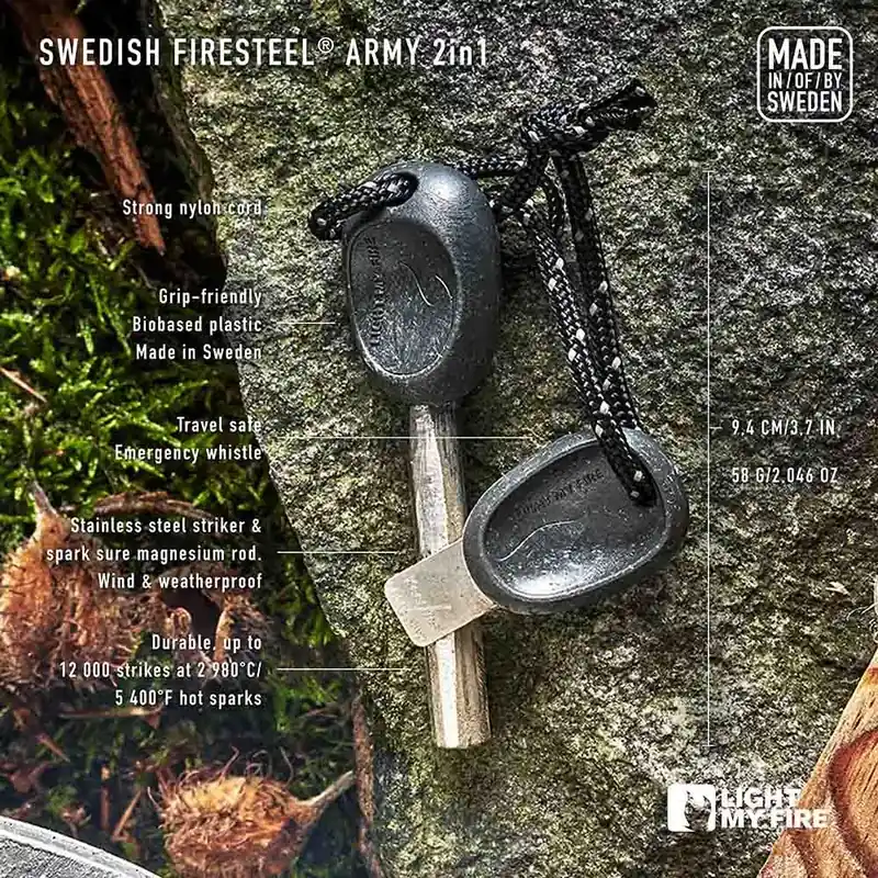 Beställ nu Light My Fire Swedish FireSteel army, cocoshell