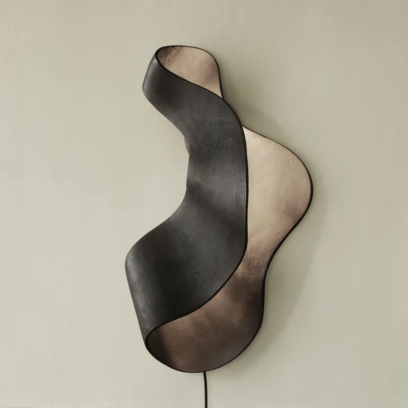 ferm LIVING - Oyster Væglampe Black ferm LIVING Outlet