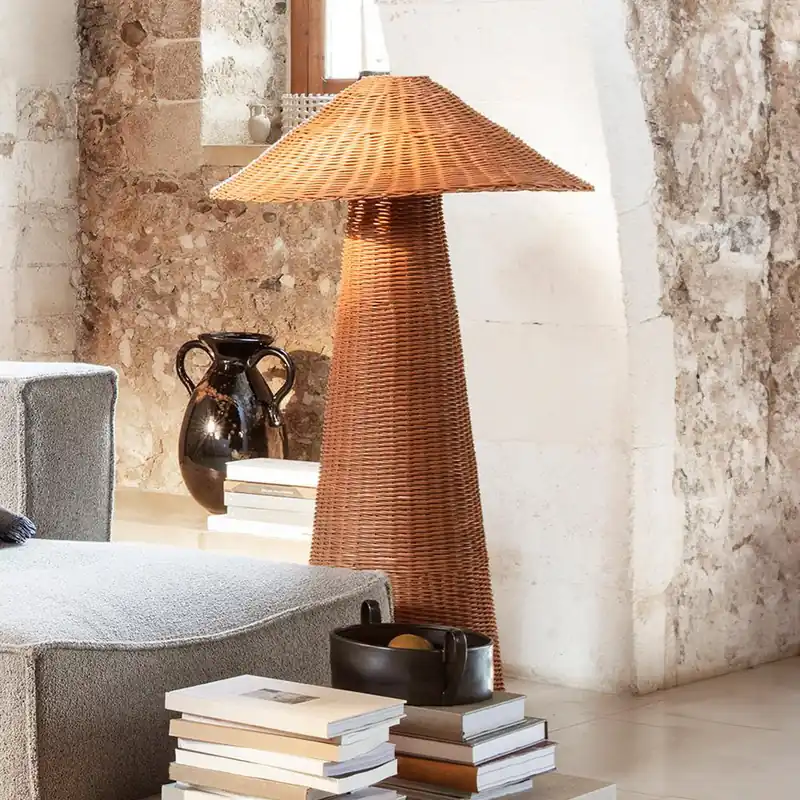ferm LIVING - Dou Golvlampa Natural ferm LIVING Kampanjpris