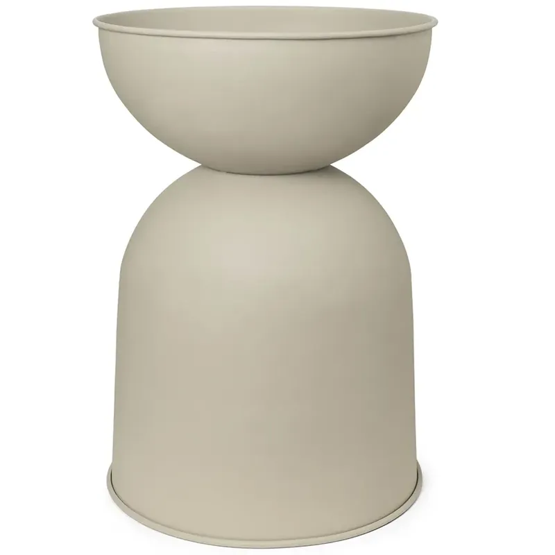 Nyhet ferm LIVING - Hourglass Pot Small Cashmere ferm LIVING