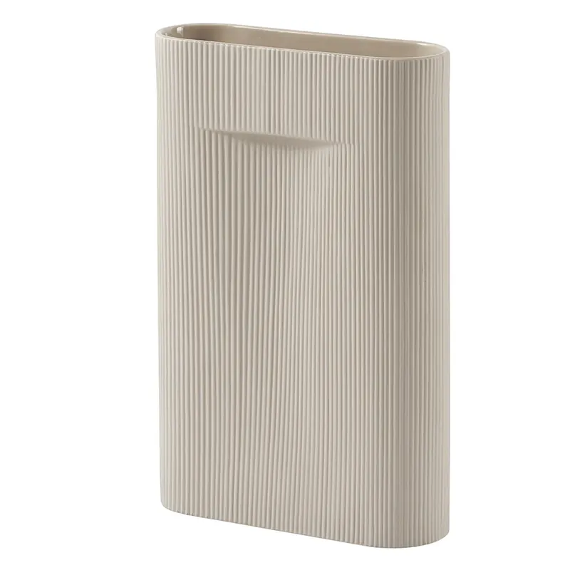 Muuto - Ridge Vase H48,5 Beige Handla nu